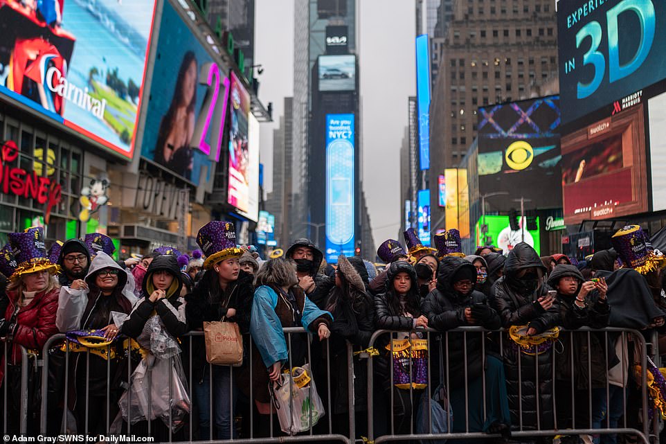 The stage is set and the crowds are already beginning to gather in Times Square for one of the biggest celebrations in the world.