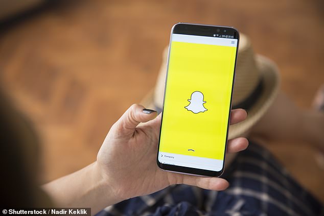 The couple is believed to be communicating via Snapchat, as the conversations are not recorded so the man can preserve his privacy (STOCK woman opening Snapchat app)