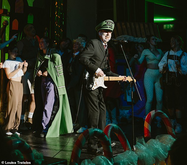 Clash guitarist Mick Jones makes a guest appearance at the much quieter Portobello Panto in Notting Hill.