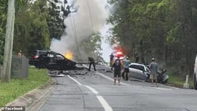 Passing motorists stopped to help at the gruesome crash site, and the man who pulled Ms Taufua from the burning wreckage of his truck later required trauma treatment.