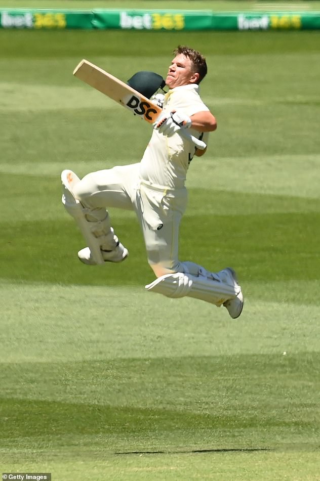 It comes after David crushed the South African bowlers when he scored a double century, despite dealing with severe heat exhaustion and cramps as temperatures soared to 36C in Melbourne on Tuesday.