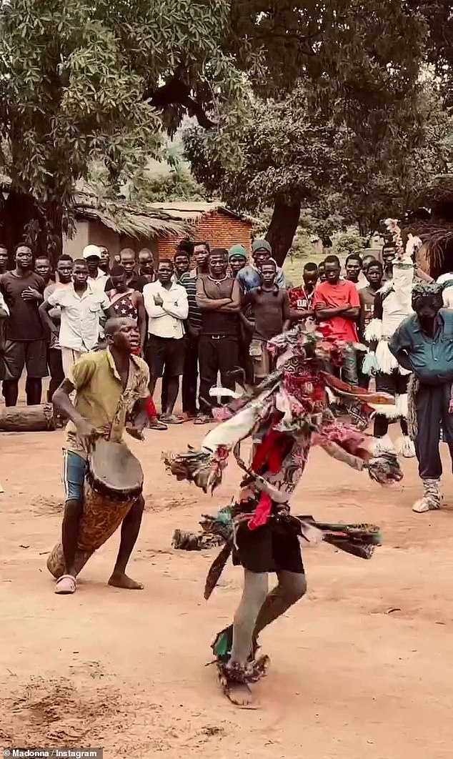 Movin' to the groovin': Malawian locals showed off their incredible dance skills