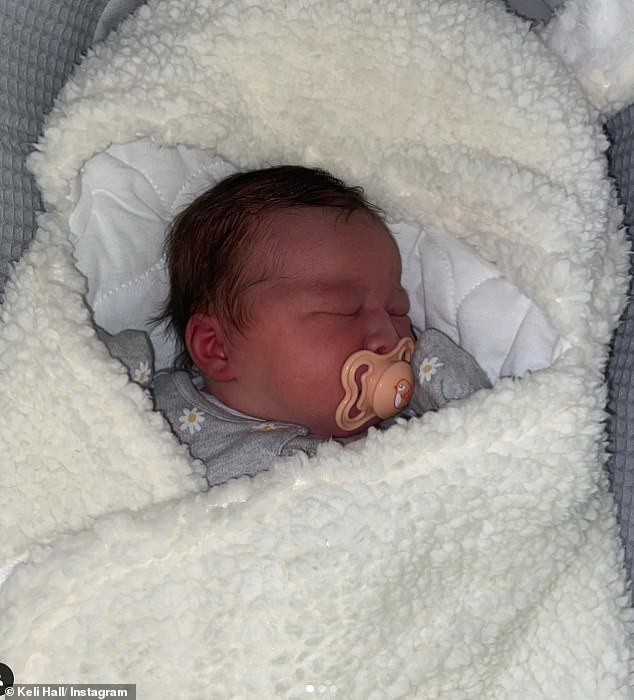 Gorgeous: The Rak-Su singer, 31, took to Instagram to share the first photo of his adorable daughter Sahara, who was born on Friday