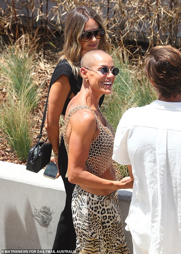 One woman opted for a mesh crop top and an animal print skirt.