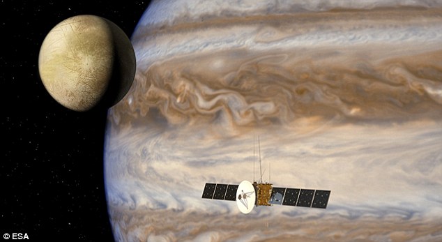 Later this year, the European Space Agency's Jupiter Icy Moons Explorer (JUICE) spacecraft (pictured in an artist's impression) is set to launch toward the gas giant to explore its four main moons