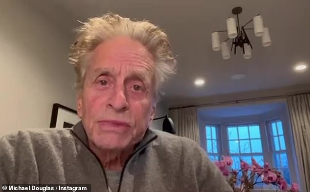 'I miss seeing my friends': It comes after her husband Michael Douglas, 78, posted a heartfelt Christmas message on social media sharing his wishes for the new year.