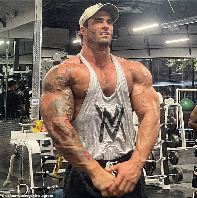 Calum von Moger (pictured) has revealed that he has left Australia and returned to California.