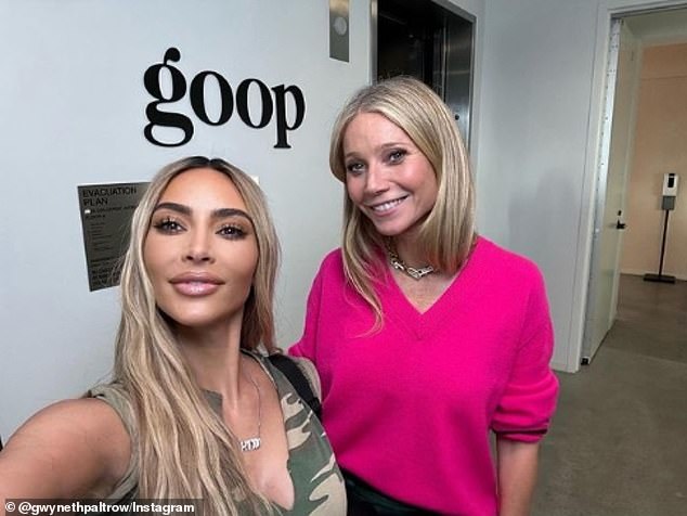 Pals: Earlier this week, Gwyneth released an episode of her Goop podcast featuring a conversation with Kim Kardashian, 42