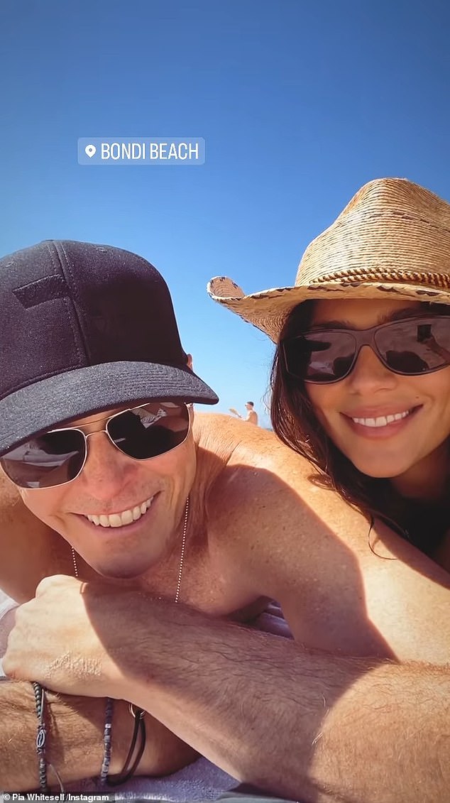 Pia's post comes a day after she snuggled up with her billionaire husband Patrick on Bondi Beach.