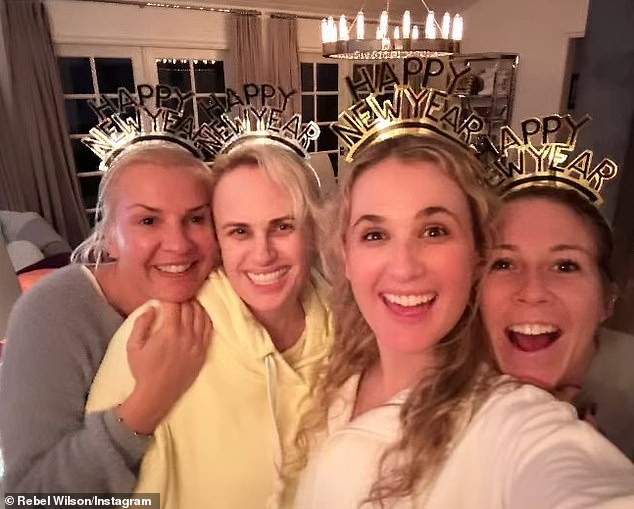 Rebel posted the photo on Instagram that shows her posing up a storm with her sister Annachi (right), her girlfriend Ramona, and her friend Meredith (second from right).