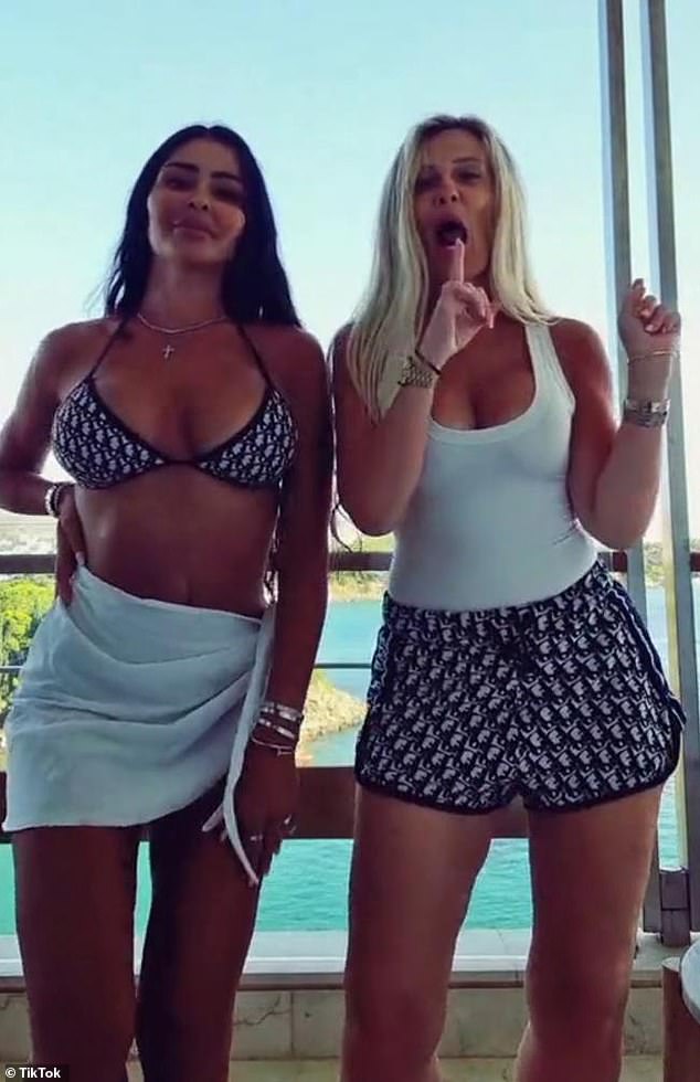 Mel Ter Wisscha (left) and Leah Simone laughed and danced in TikTok videos that have since been removed.