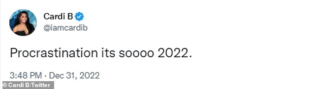 'Procrastination is so 2022!'  The Whipshots owner has been delaying the release of her follow-up to her 2018 debut studio album, Invasion of Privacy.