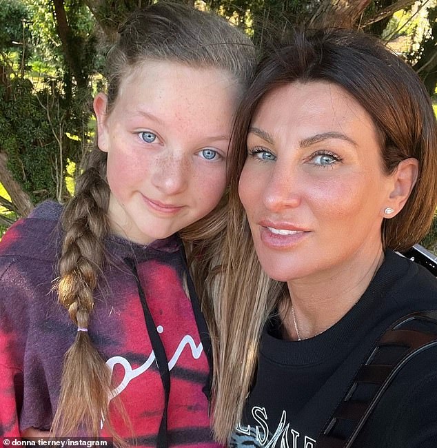 Beloved: Donna said OK!  magazine about how friends made it obvious that Jermain appreciated her through her 'special' wedding speech and the way he treated her 12-year-old daughter Olivia (pictured)