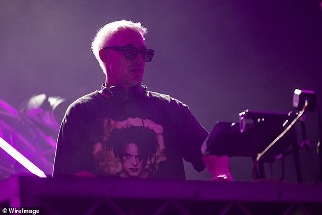 American DJ Diplo made a statement in dark sunglasses and a T-shirt as he played an entertaining set on stage.