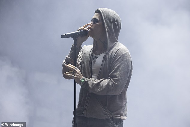 Meanwhile, Swedish rapper Yung rocked a casual look while taking the stage at the festival.