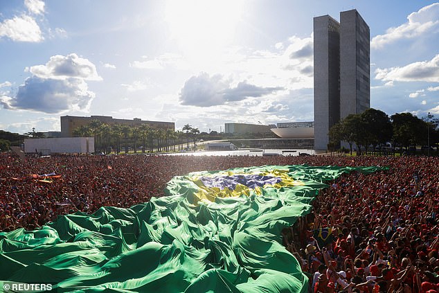 Lula previously served as Brazil's president from 2003 to 2011. His supporters rallied to see him sworn in on Sunday.