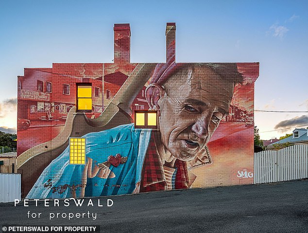 Depicting local character, Cameron Williams, the house has an impressive 6m x 13m mural on the exterior side wall which has become an iconic feature of the inner city suburb.