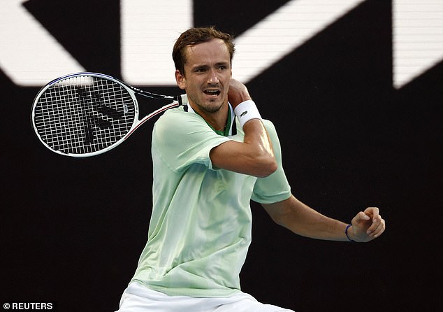 Medvedev, 26, defeated the Australian 7-6, 6-4, 4-6, 6-2 at last year's Australian Open in a match in which the referee repeatedly warned rowdy spectators about his behaviour.