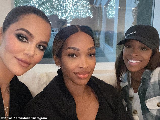 Model Moms: Khloe looked gorgeous alongside her friends Khadijah Haqq McCray (@foreverkhadijah) and Malika (@malika)