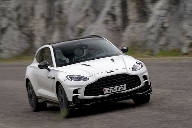 The Prince of Wales reportedly took his wife in an Aston Martin DBX707 (pictured) for a secret ride around Norfolk.