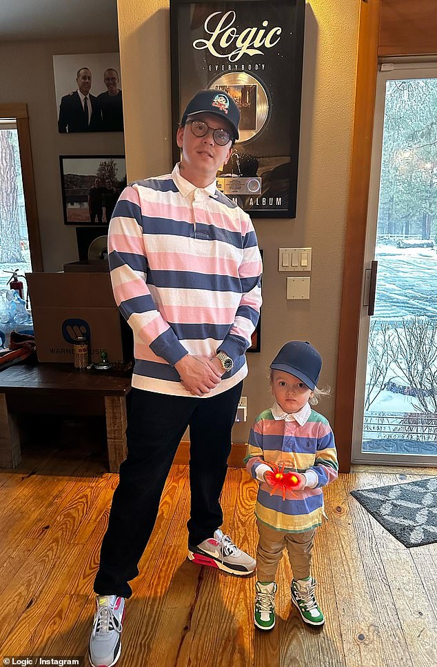 See double: The rapper appears with Little Bobby in a recent Instagram photo