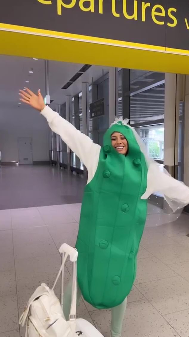 Unbelievable: In July, she kicked off her bachelorette party when her friends forced her to dress as a pickle due to the fact that she's always talking about her kids, whom she affectionately refers to as her pickles.