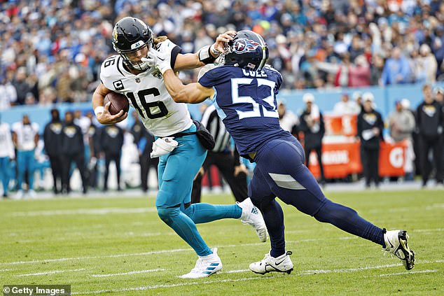 A loss eliminates the Titans, but the Jaguars could lose and make the Wild Card with some help.