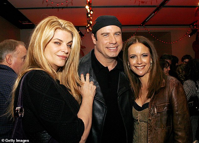 Travolta was photographed with Alley and Kelly Preston at the Los Angeles premiere of Old Dogs in 2007.