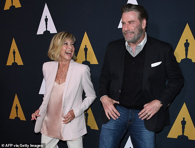 Alley's death marks another tragedy for Travolta, who lost his friend and Grease co-star Olivia Newton John earlier this summer following her death at age 73 after a battle with cancer.  They were photographed in 2018 in Los Angeles.