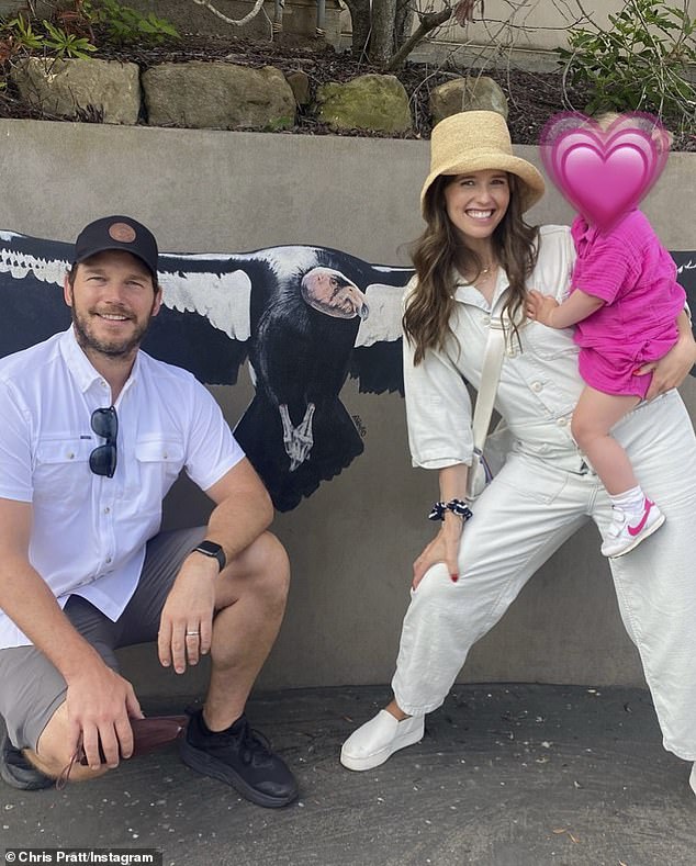 Family time: Chris and Katherine share two children, two-year-old Lyla and Eloise, who was born in May 2021