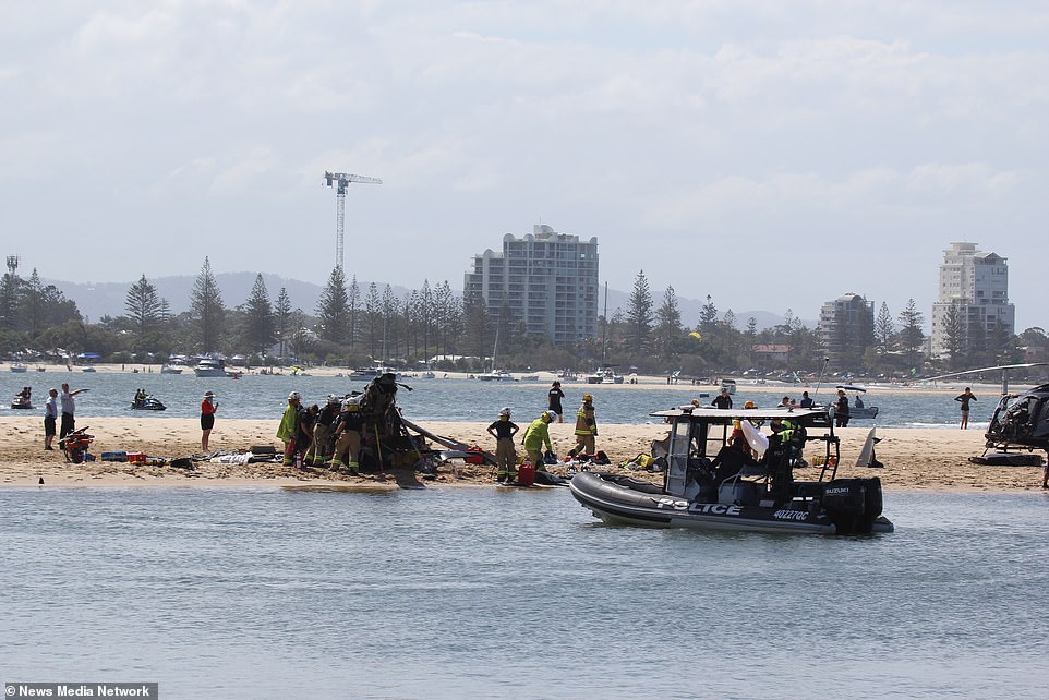 Emergency services rushed to the wreckage in the hope of finding survivors, but all on board harbor grave fears.