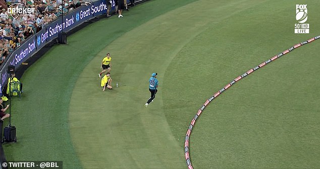 He then jumped into the air while juggling the ball up in the air and back down the field.