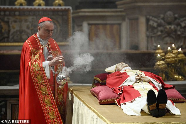 The body of Pope Benedict XVI will lie in state in St. Peter's Basilica for public viewing for three days before a 'simple' funeral at the Vatican on Thursday.