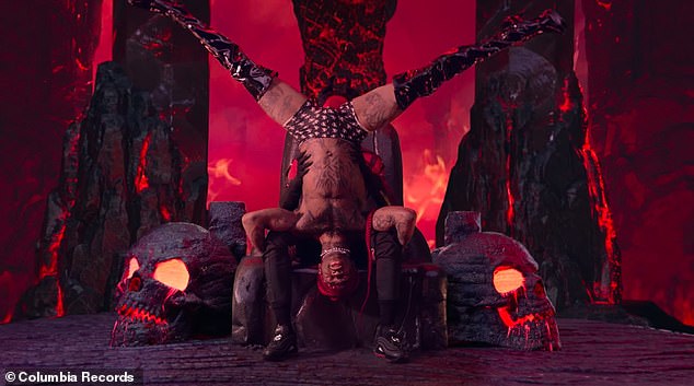 Lil Nas X, real name Montero Lamar Hill, has stirred controversy during his chart-topping run.  The 23-year-old rides a stripper pole to hell and gives Satan a lap dance in the clip of his number-one Billboard Hot 100 hit Montero (Call Me By Your Name) (pictured)