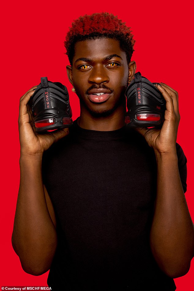 Last year, Lil Nas X released a special edition of 'Satan Shoes' that contains a drop of human blood.  All 666 pairs of his modified Nikes 'sold out in less than a minute'