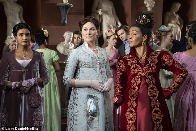 Fan Favorites: Ruth Gemmell will also reprise her role as Lady Violet Bridgerton (center)