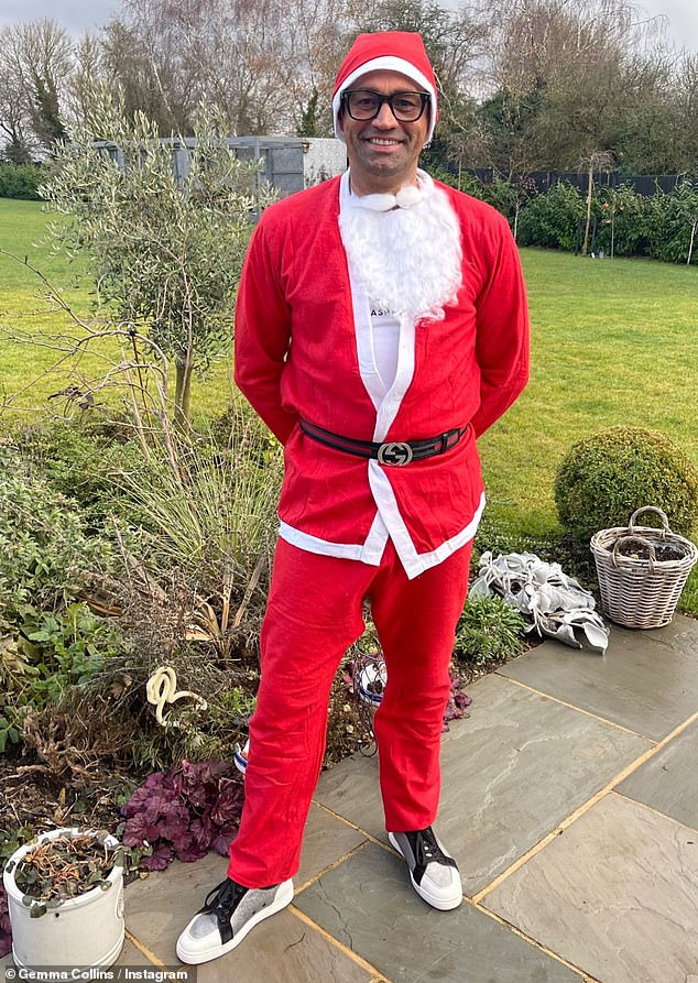 Ho Ho Ho!  Rami got in the festive mood when he donned a Santa costume for the day.