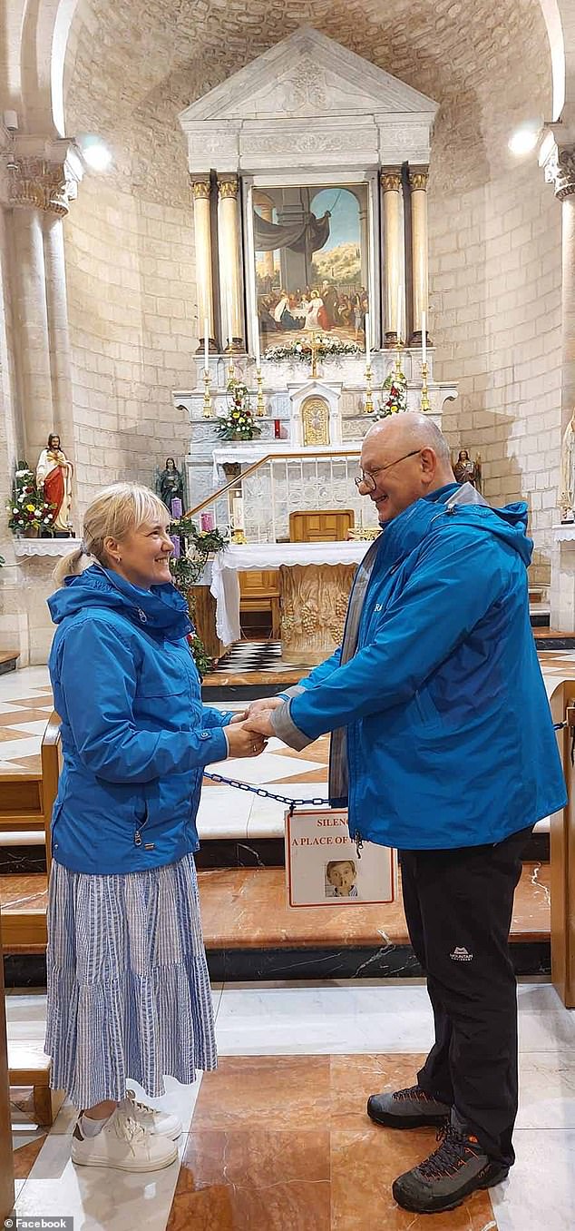 The couple are now married and live in North Yorkshire, where Lisa is hospital chaplain and Robert is vicar.