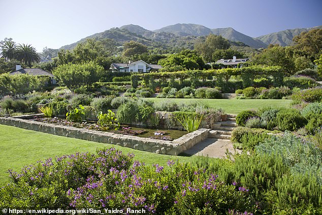 An hour's drive from Los Angeles, in the heart of California's wine country, the Hollywood hideaway (pictured) has played host to Sandra Bullock, Julia Roberts and Gwyneth Paltrow.