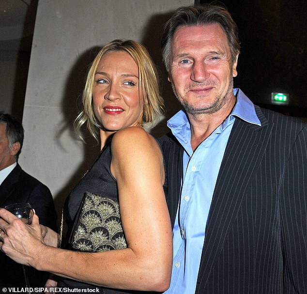 Former flame: Neeson has rarely spoken about his love life since the loss of his wife, but ended a two-year relationship with British publicist Freya St Johnston in 2012 (pictured in 2011)