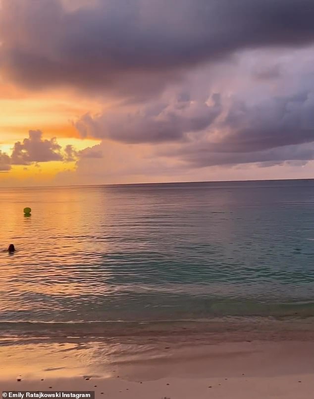 Tropical Getaway: Over the weekend, the My Body author ringed in the New Year, wearing a revealing sequin minidress, on the Caribbean island with her friends.