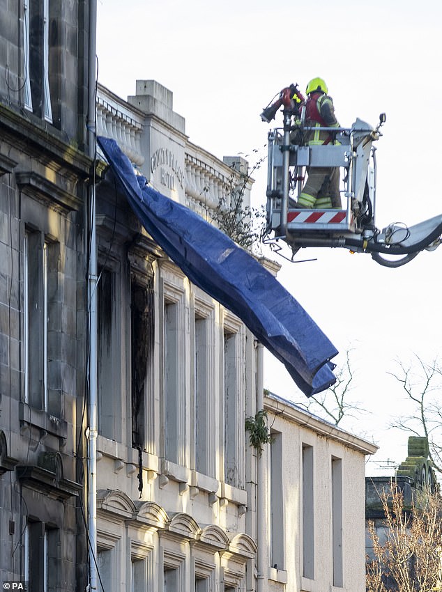 The Scottish Fire and Rescue Service (SFRS) said it had dispatched nine trucks to the scene after the alarm was raised.