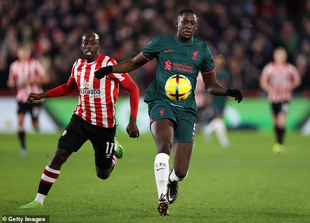 Konate will be disappointed with his performance.  He scored an own goal to give Brentford the lead and was stripped of the ball for his third goal.