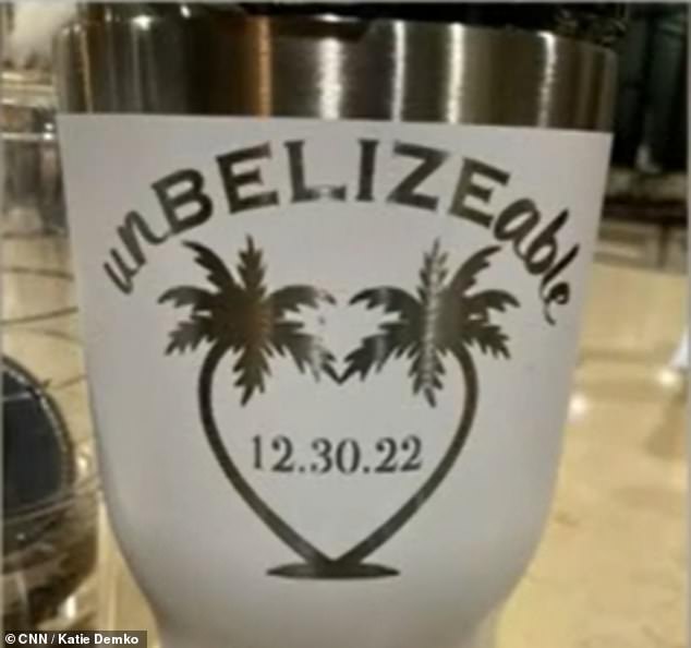 Fittingly, Demko revealed a photo of a beverage mug they made before their big day emblazoned with the word 'un-Belize-able' along with their planned wedding date.