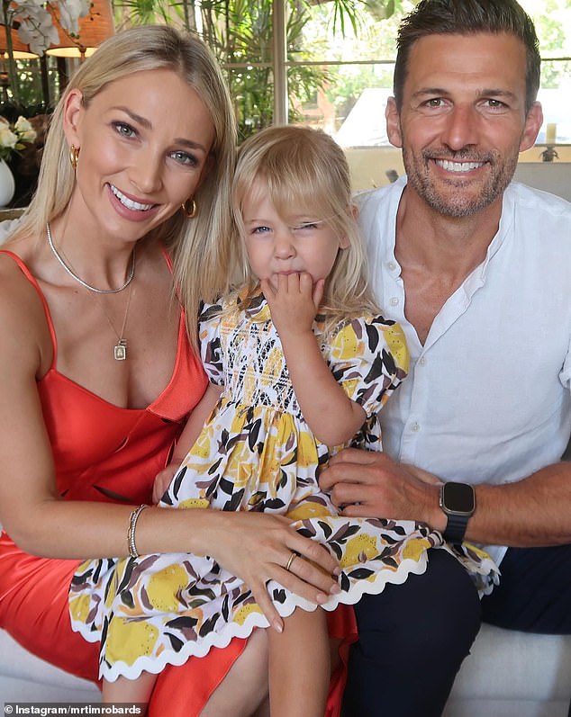 The couple share a two-year-old daughter, Elle (pictured)