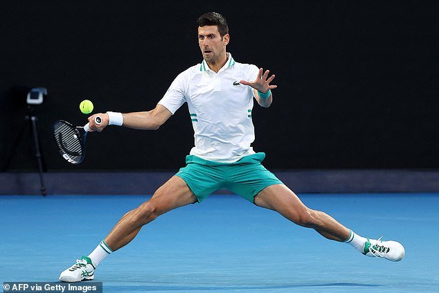 Djokovic (pictured at the 2021 Australian Open) meant what he said and returned to Adelaide in 2007 at age 19, where he took the title, beating Australian Chris Guccione.