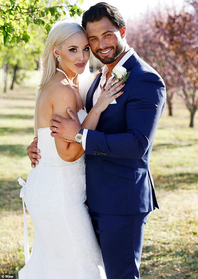 Ball was public enemy number 1 during the sixth season of MAFS when he embarrassed his 'wife' Elizabeth Sobinoff on their wedding day.  both in the photo