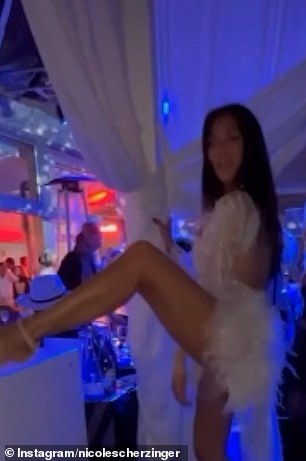 'Coming for 2023': Nicole showed off her famous moves on New Year's Eve as she twerked for the camera while celebrating