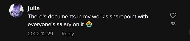 Liz's original video has been viewed more than 1.2 million times and has inspired others to share their own stories in the comments.