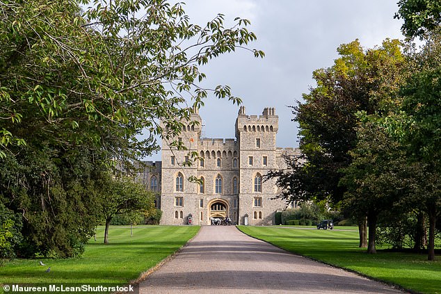 The clip was filmed by a royal guard on duty at Windsor Castle, where the King hosted his first family Christmas dinner as monarch last week.